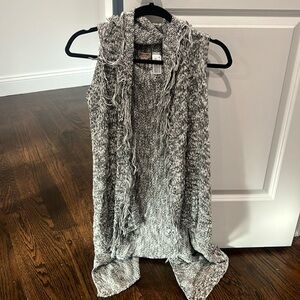Missimo Supply Co. Grey/White/Black Cotton Tunic Vest